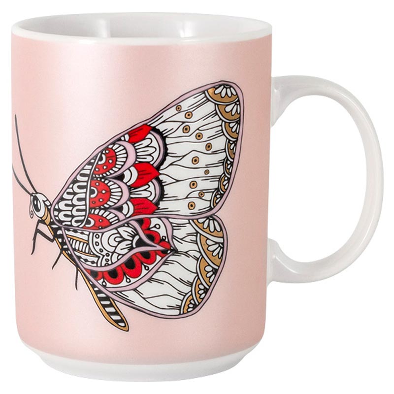 Кружка Home & Style Wild. Бабочка глоксиния аванти саката нежно розовая 5 шт