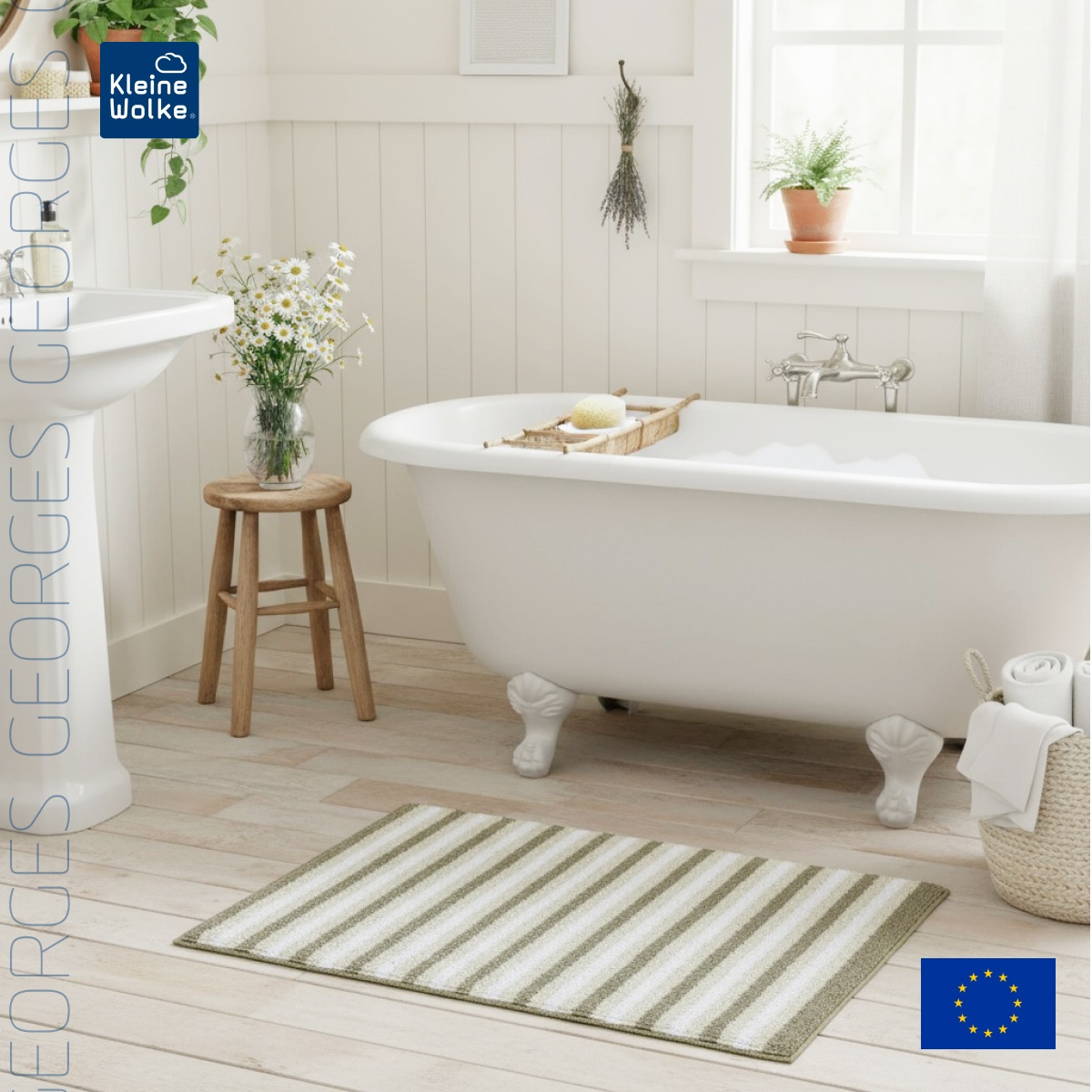 

Коврик для ванной комнаты Kleine Wolke George 70x120см, бежевый