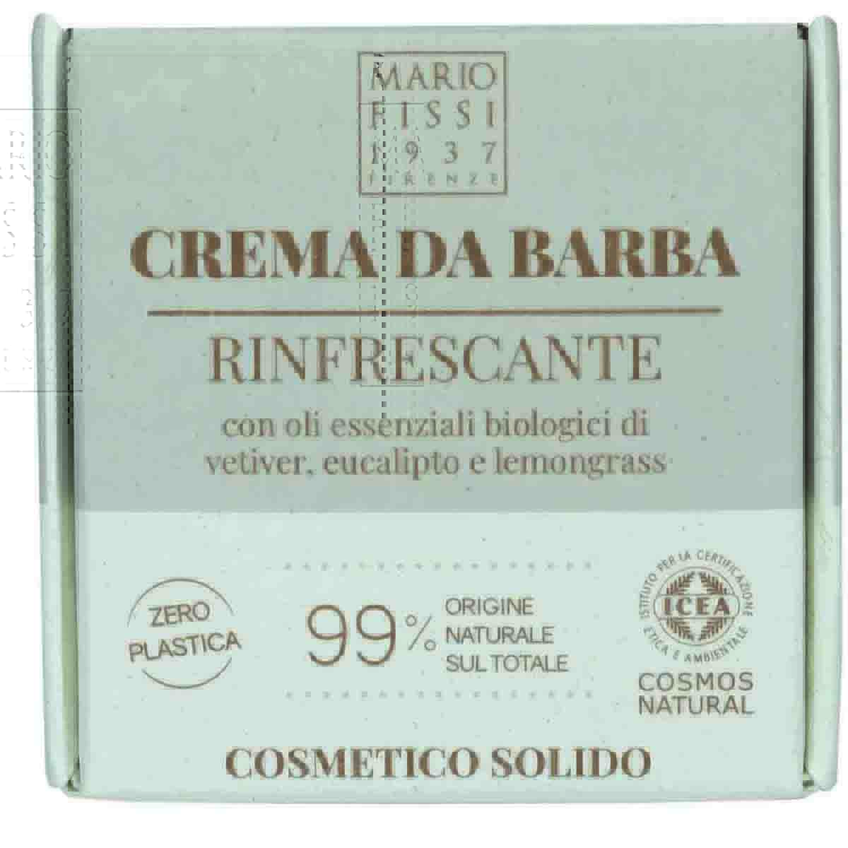 Крем-мыло для бритья твердое Mario Fissi 1937 Square Оcвежающее деликатный уход крем д тела замедляющий рост волос 100мл 20