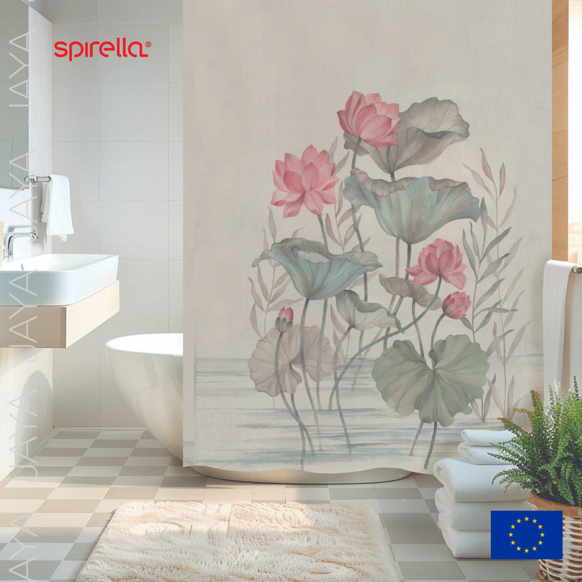 

Штора для ванной Spirella Jaya