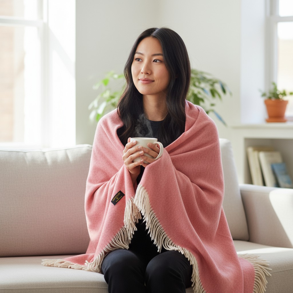 

Плед 1,5-спальный Erdenet Hemper 150x200см, розовый