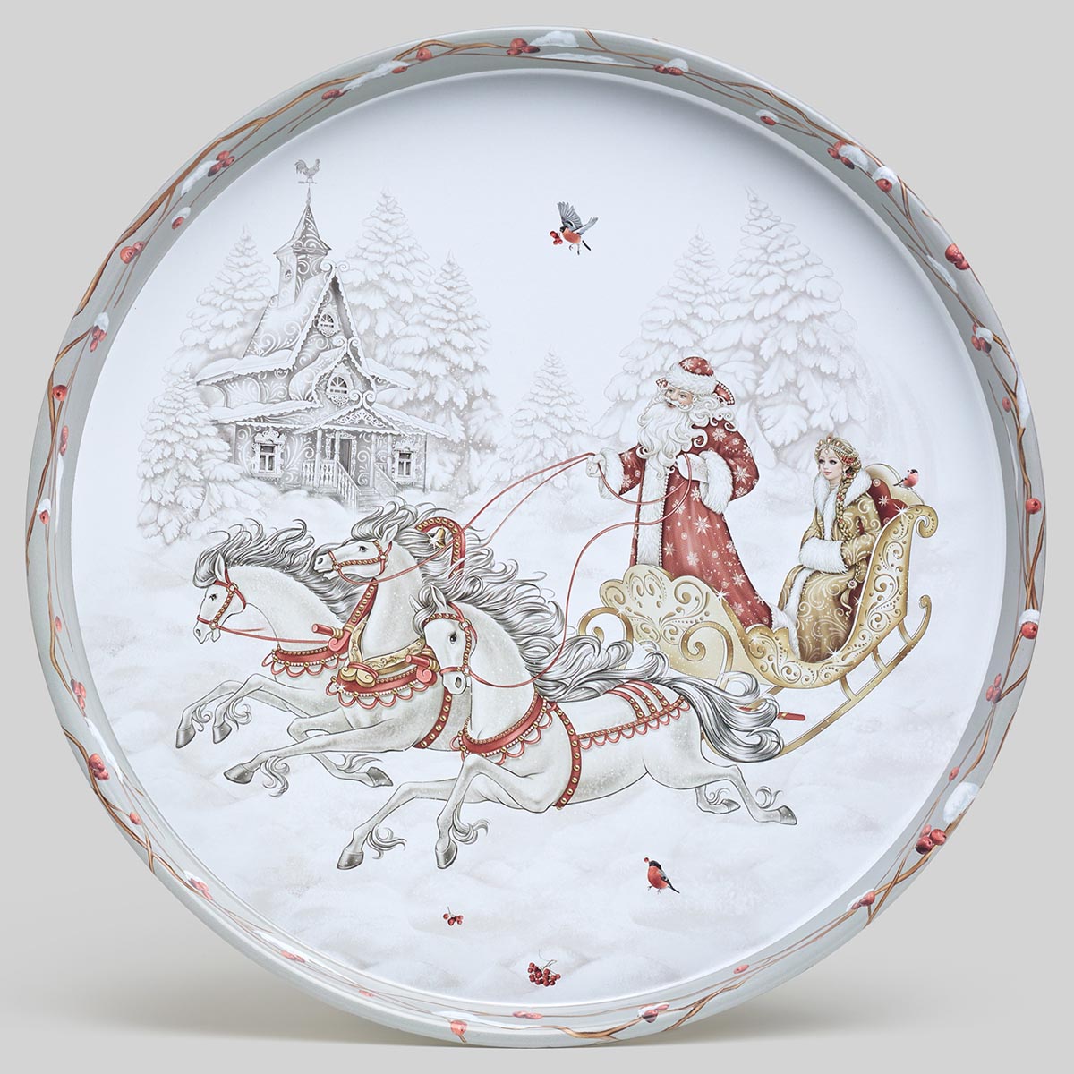 

Поднос сервировочный Agness Морозко