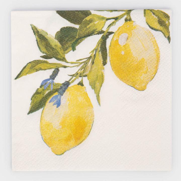 Салфетки бумажные Anna Lafarg Лимоны 20шт