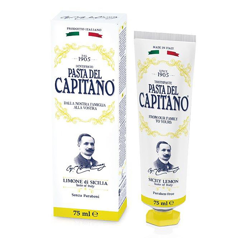 Зубная паста Pasta del Capitano Sicily Lemo ополаскиватель для полости рта pasta del capitano ginger