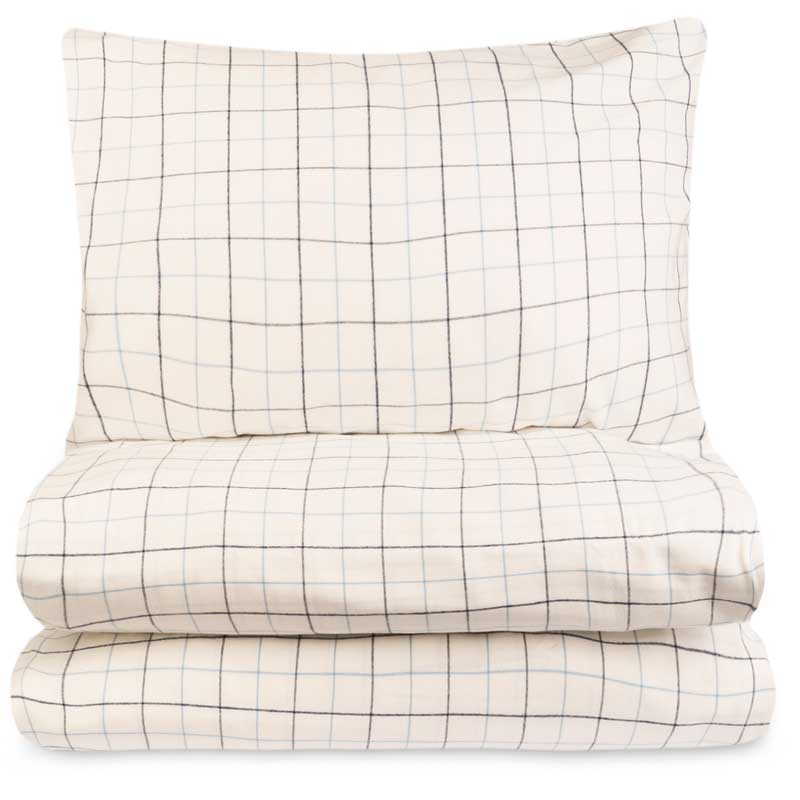 

Комплект постельного белья 1,5-спальный Lameirinho Flannel Check Blue, Белый;синий;голубой