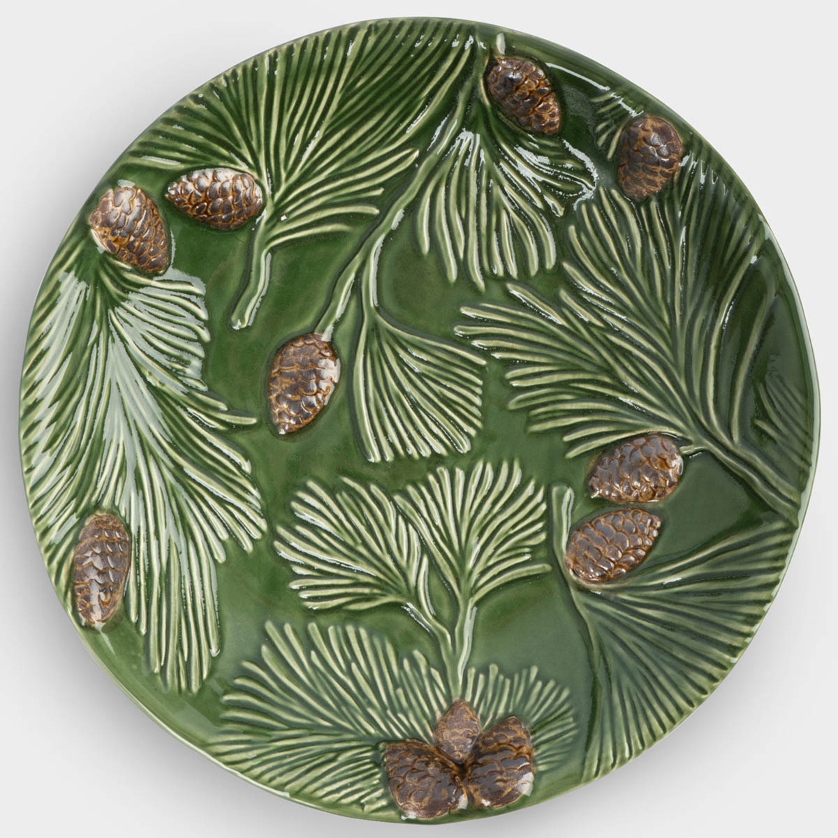 

Блюдо глубокое Anna Lafarg Еловые Ветки Шишки на еловой ветке