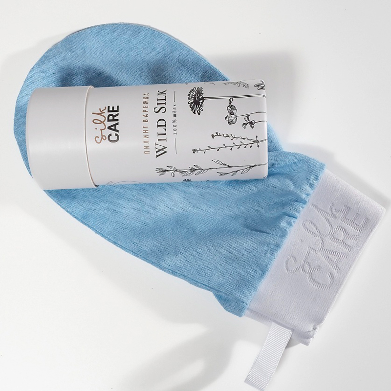 

Варежка для пилинга шелковая Silk Care Wild Silk
