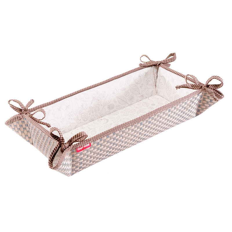 

Хлебница Casy Home 32x13x7см, цвет коричневый
