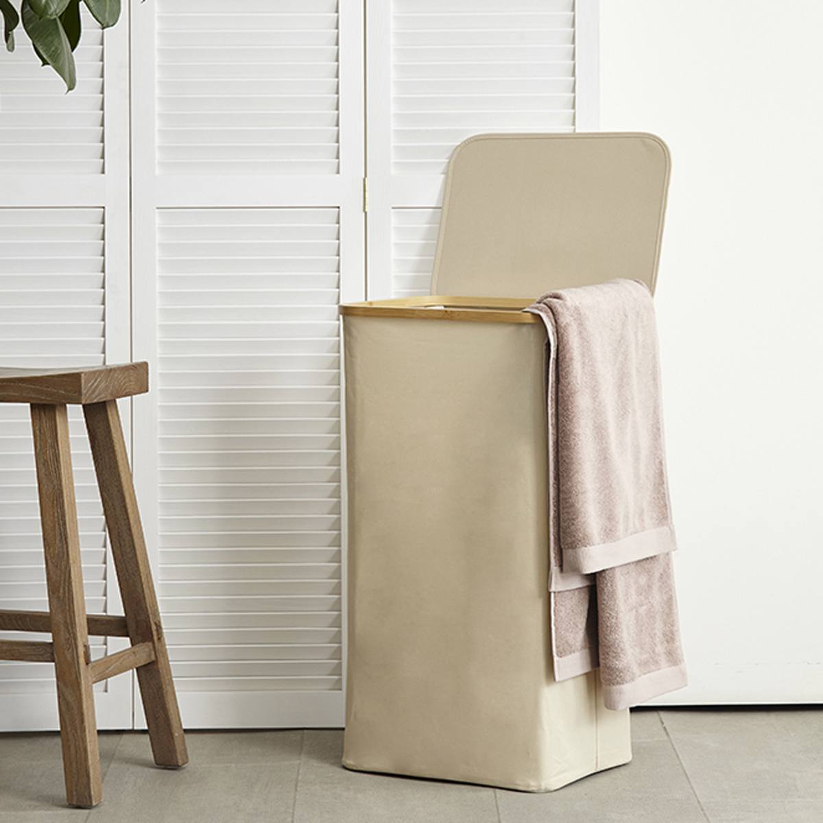 

Корзина для белья Smart Solutions BB Neat Tall, цвет молочный
