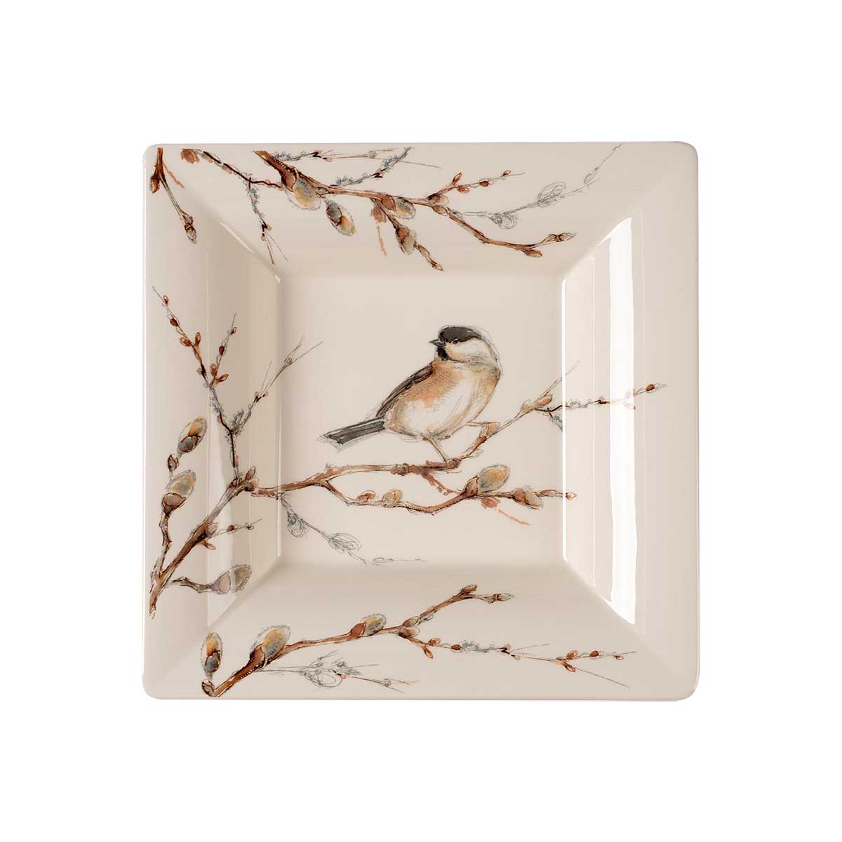 Блюдо Gien Oiseaux Foret квадратное 10330₽