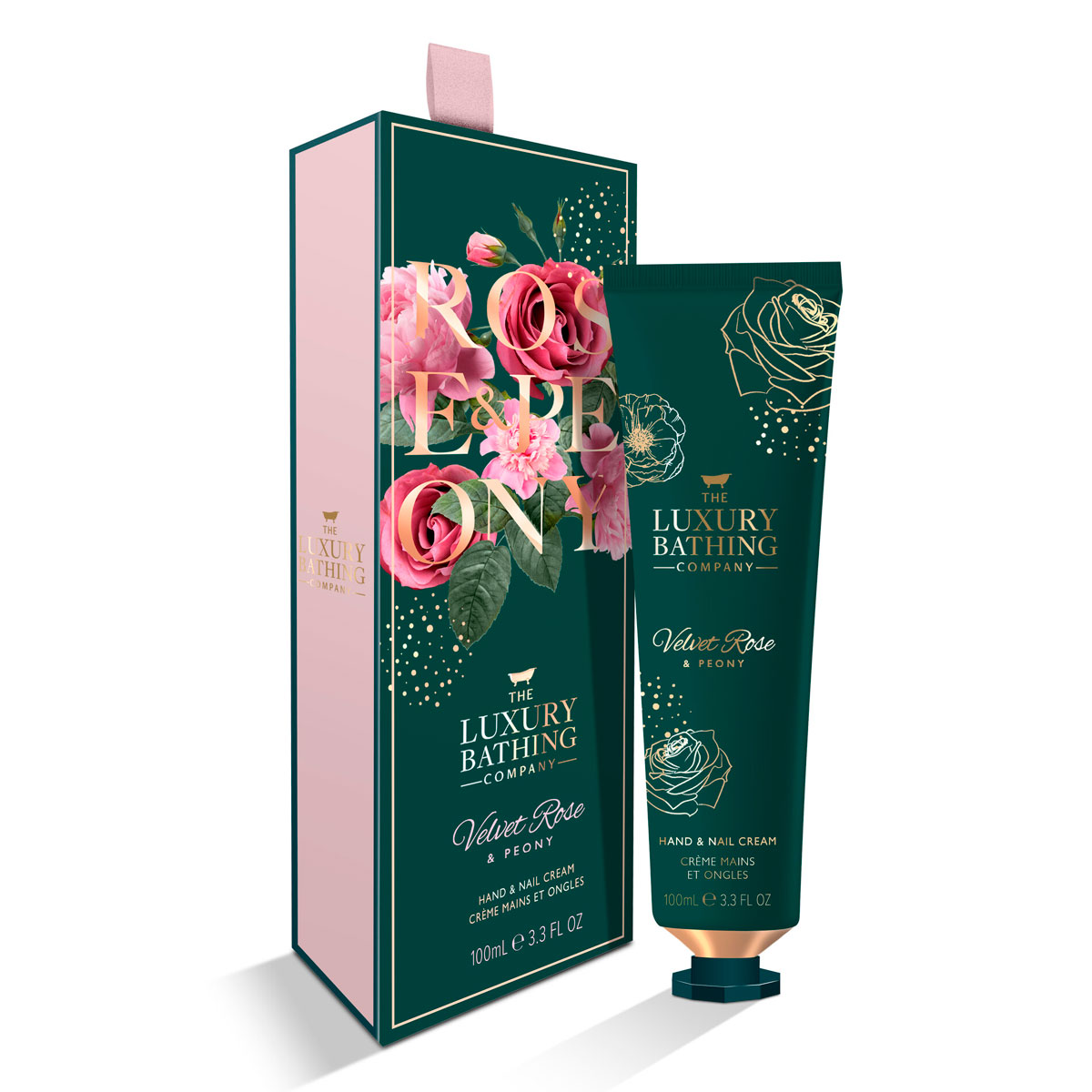 

Подарочный набор The Luxury Bathing Company Роскошный крем для рук Бархатная роза и пион