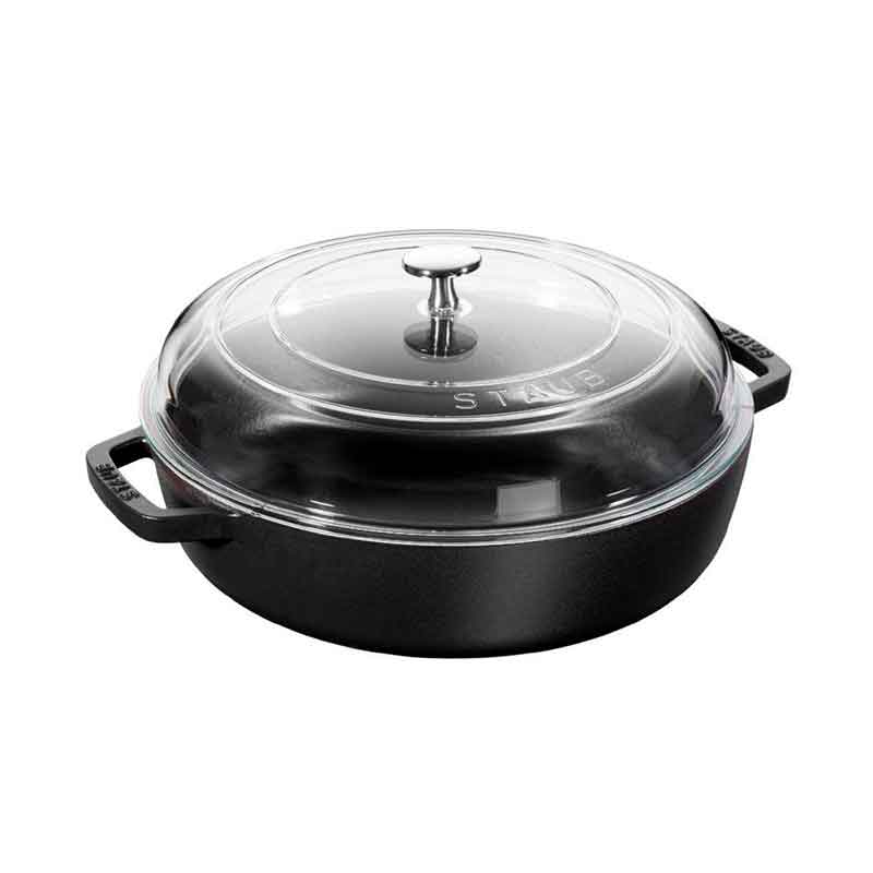 Сотейник чугунный с крышкой Staub 28см, черный Staub 12722823 - фото 2