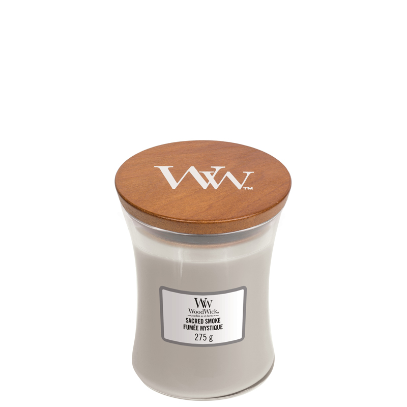 

Свеча ароматическая Woodwick Магический дым, Серый