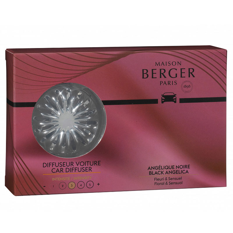 

Автодиффузор-клипса Maison Berger Наваждение. Черная ангелика, Черный