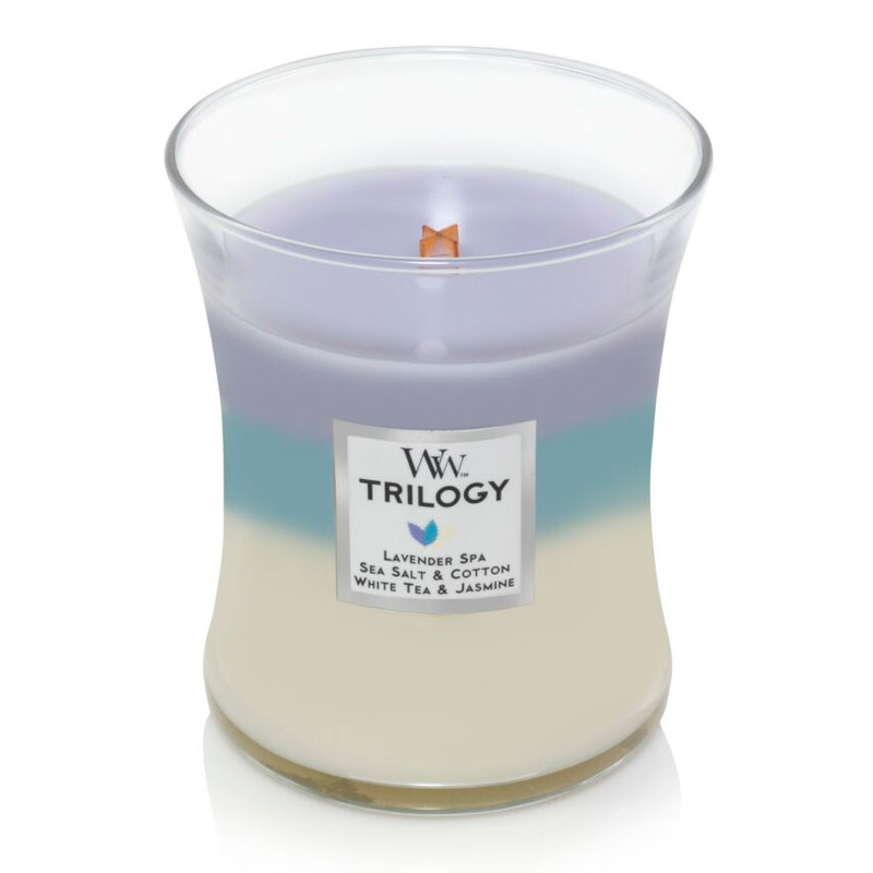 Свеча ароматическая средняя Woodwick Успокаивающий ретрит Woodwick 92965E, цвет фиолетовый - фото 1