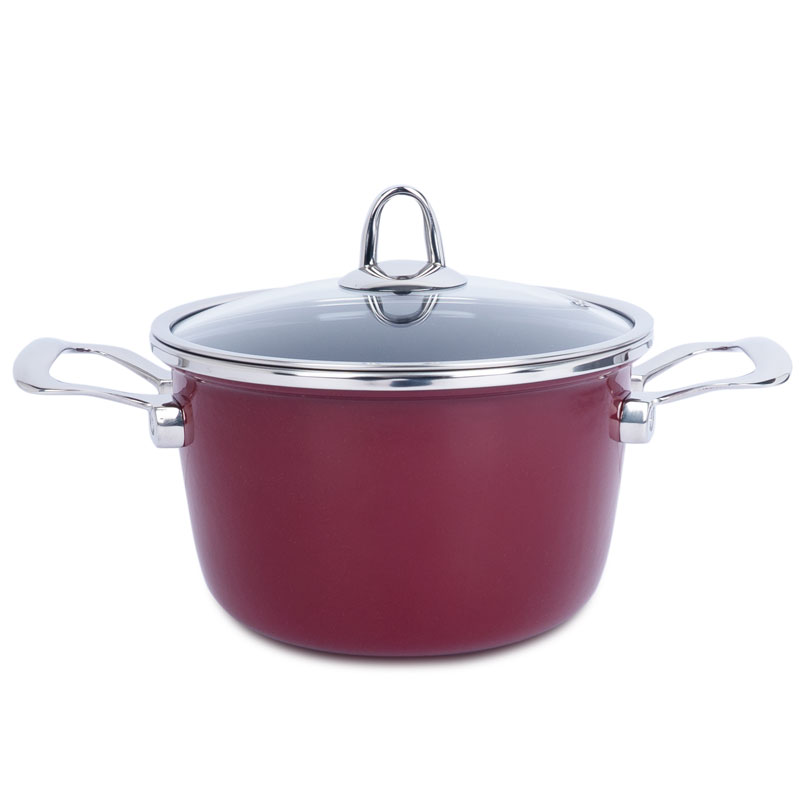 

Кастрюля низкая Kochstar Copper Core Cookware 2,8л, Красный