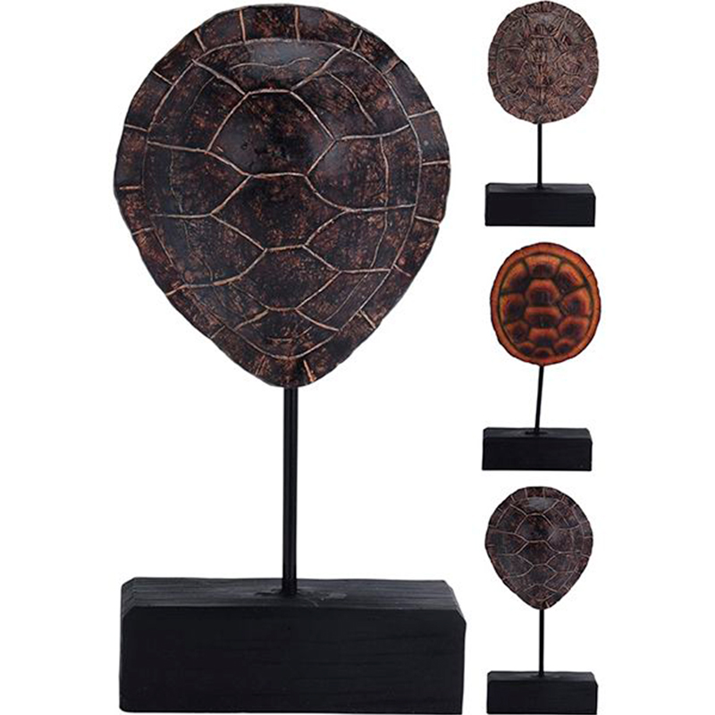 Статуэтка Гарда Декор Панцирь черепахи Garda Decor 252120040, цвет коричневый - фото 1