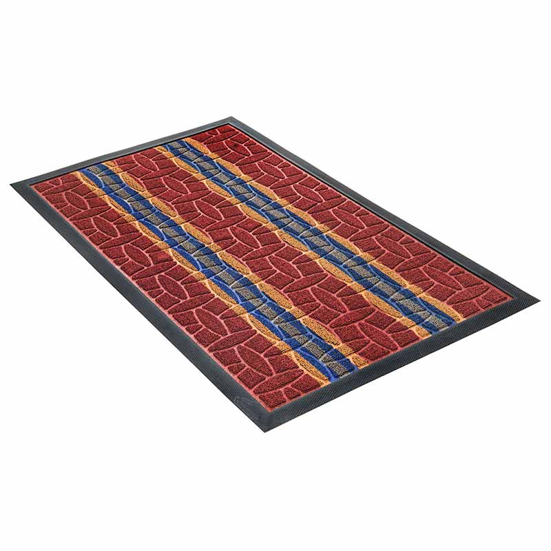 

Коврик придверный Shahintex LUX multicolor 60x90см, бордовый