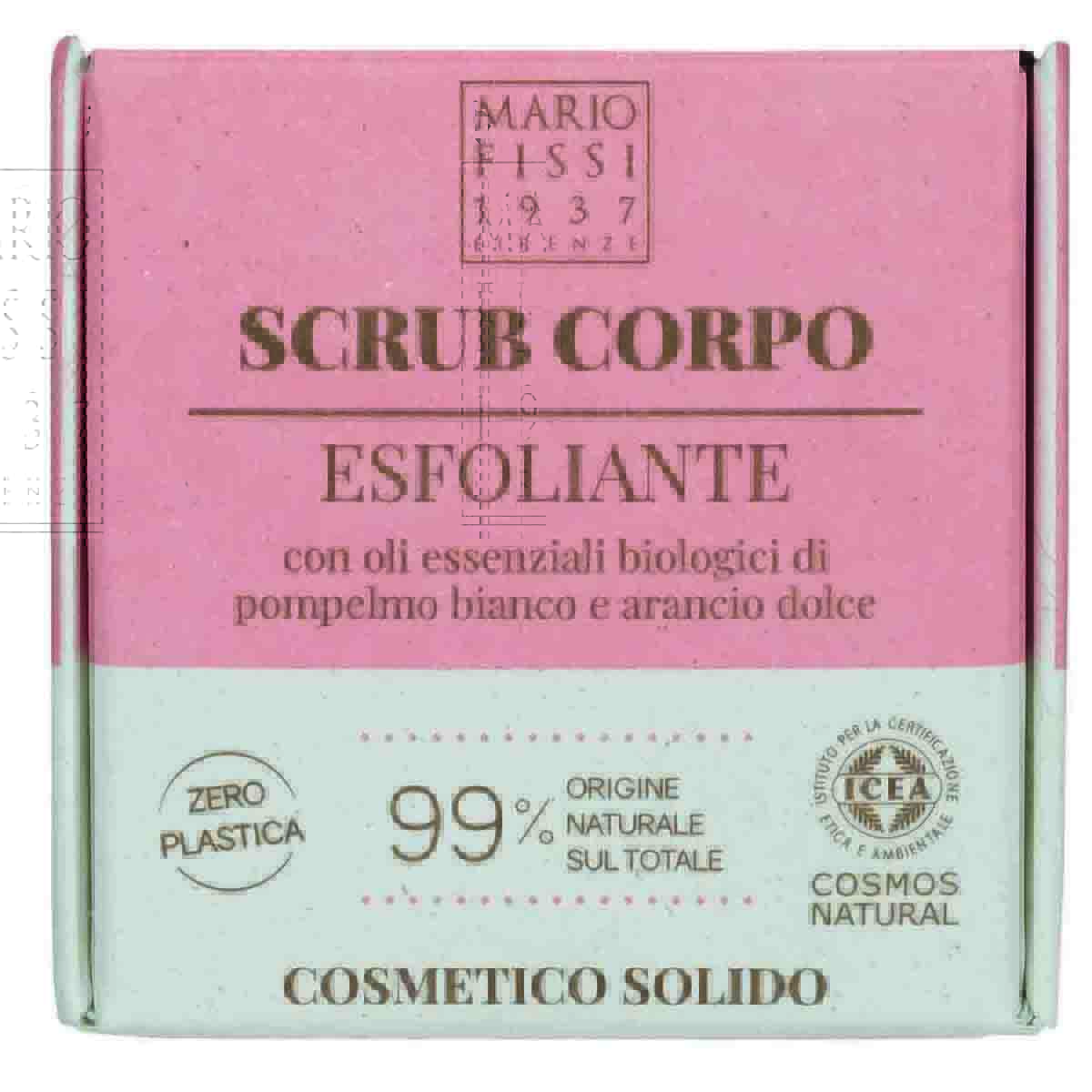Мыло-скраб для тела твердое Mario Fissi 1937 Square Пилинг для тела шампунь твердый mario fissi 1937 square очищающий