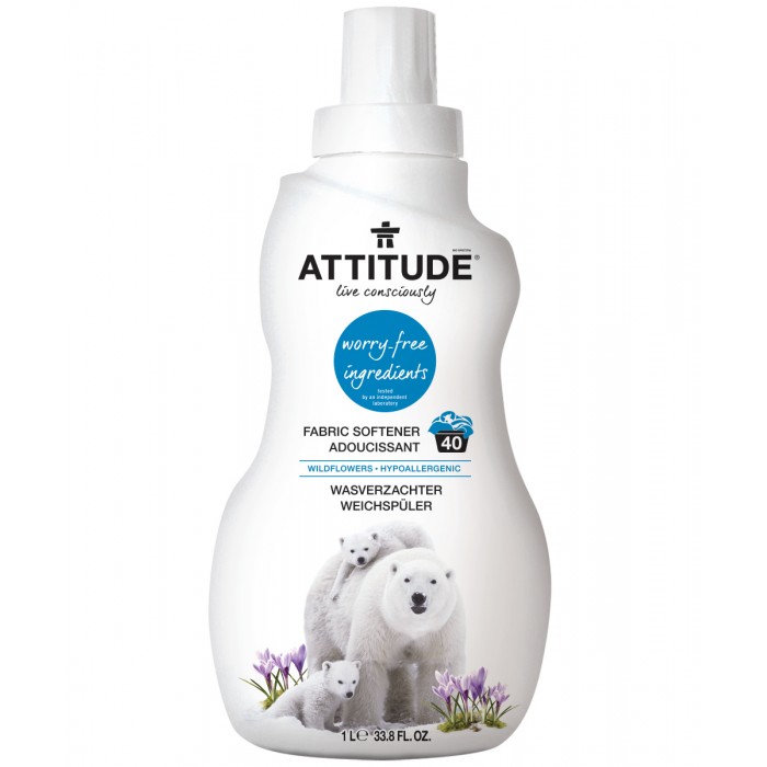 

Смягчитель для стирки Attitude Wildflowers, 1л, Белый