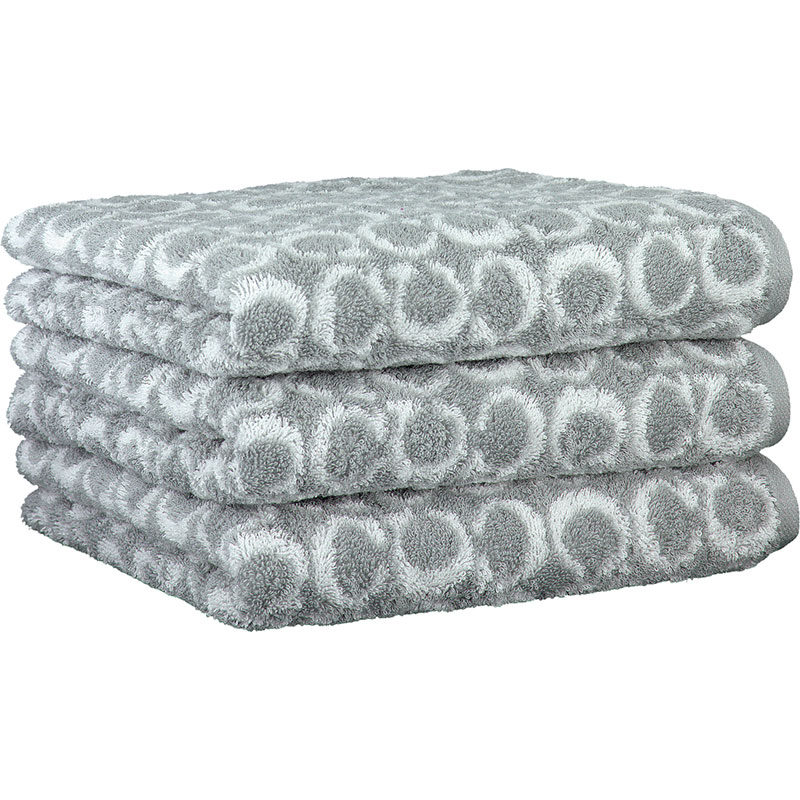 

Махровое полотенце Cawo Two-Tone 50x100см, цвет платина