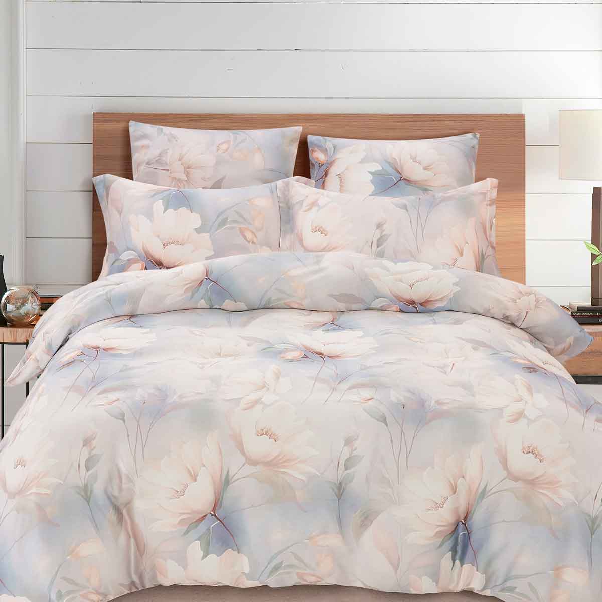 Комплект постельного белья евро Pappel Big Flowers 15700₽