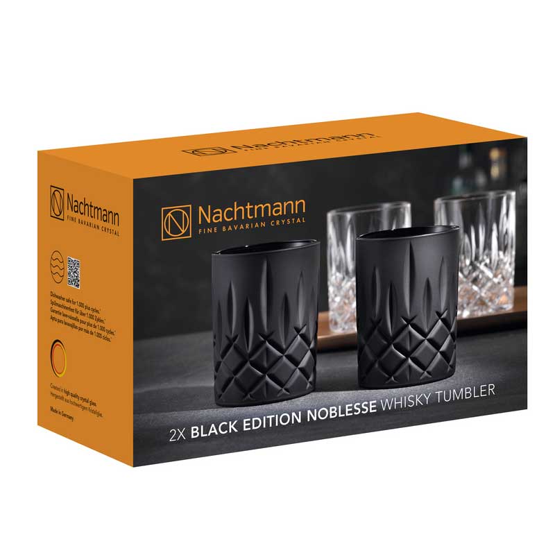 Набор стаканов низких Nachtmann Noblesse 2шт, черный матовый Nachtmann 105394 - фото 5