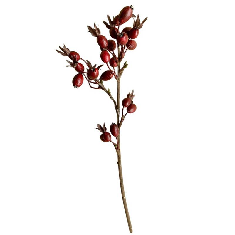 

Искусственный цветок Вещицы Шиповник 51см, красный