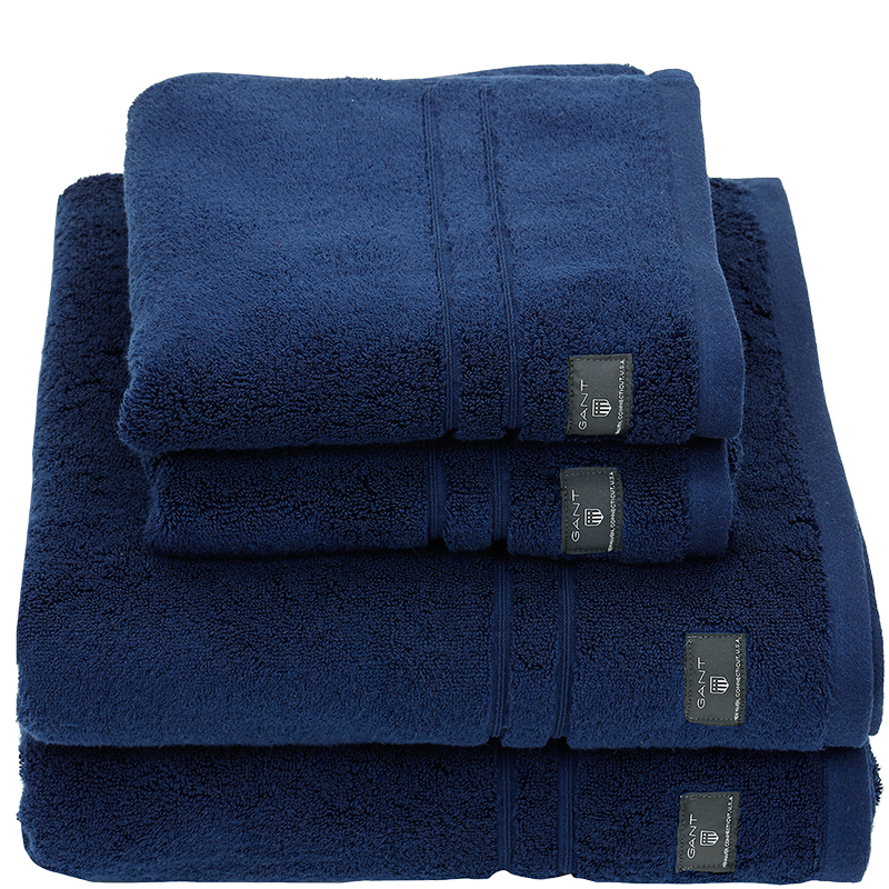 

Полотенце махровое 30x50см Gant Home Premium Terry, цвет синий