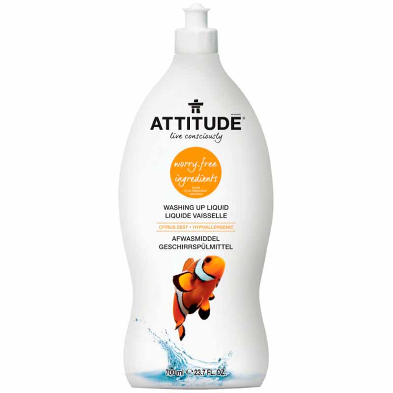 

Средство для мытья посуды Attitude Citrus Zest 700мл, Белый