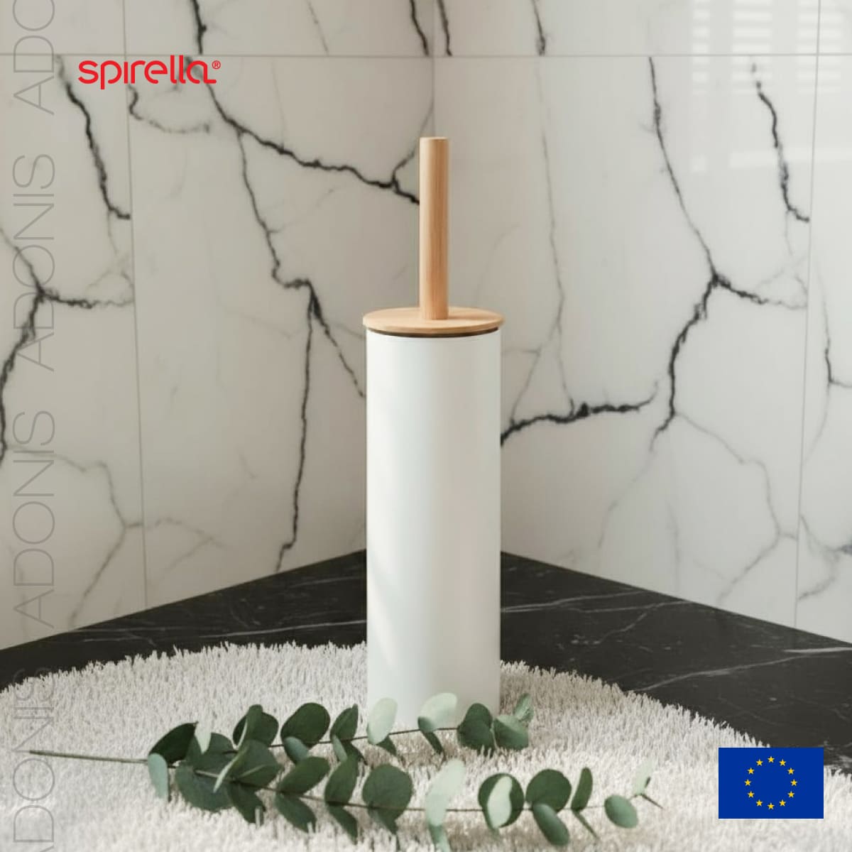 

Ерш с подставкой Spirella Adonis, белый