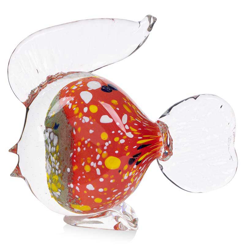 Фигурка Zapel Рыбка Гуппи цветная гутной работы 12см рыбка