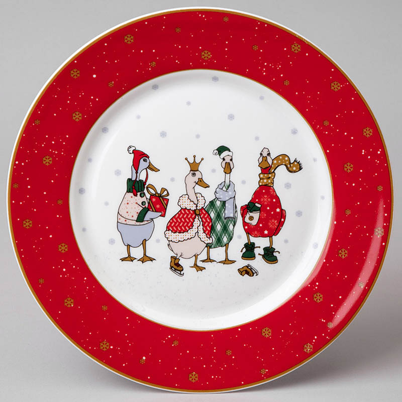 

Тарелка обеденная Lefard Family Christmas Гуси 25см