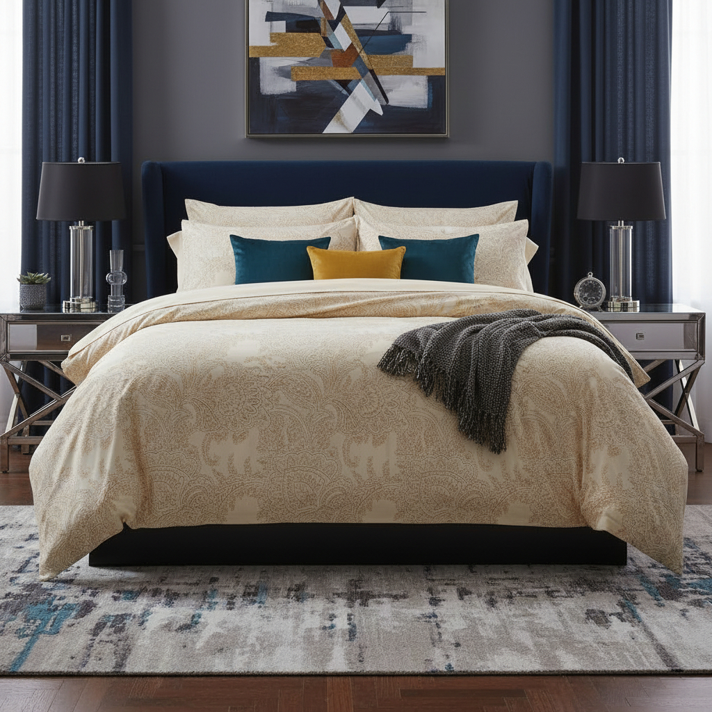 Комплект постельного белья семейный Pappel Kyutay 15240₽