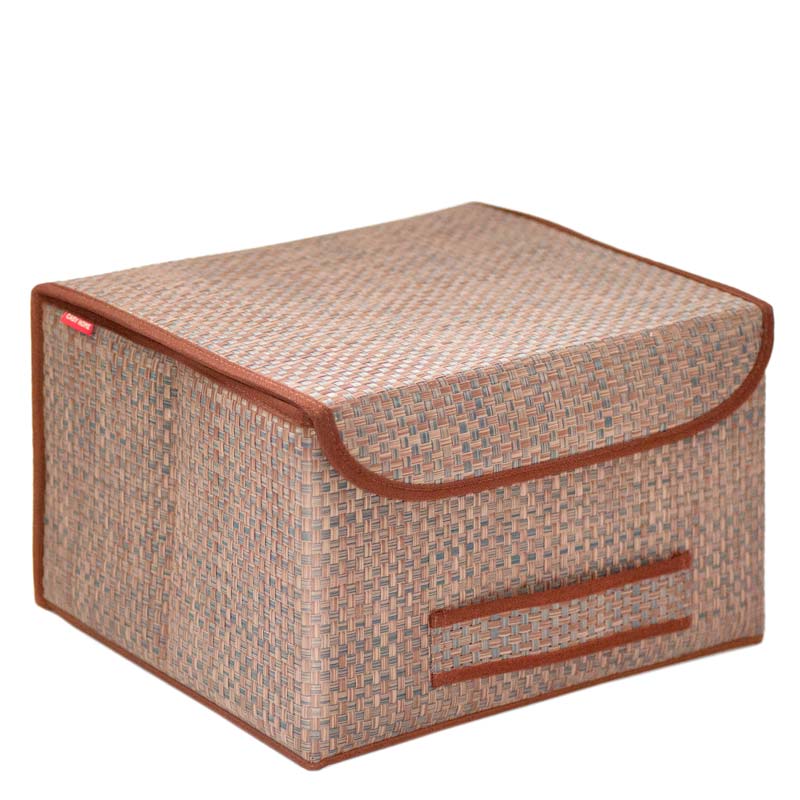 Коробка для хранения Casy Home Ротанг с крышкой 35x30x22см подставка для хранения сковород доляна 24×27×26 см хром