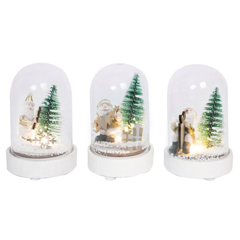 

Рождественский шар со светодиодами Hogewoning Products With Lights 10см, Прозрачный;белый