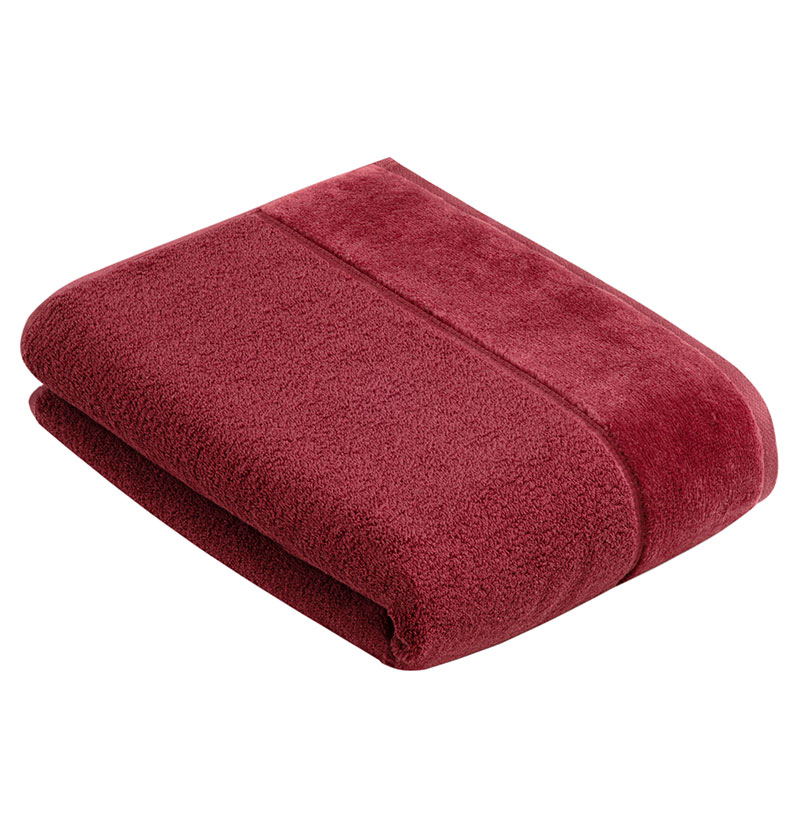 Полотенце Vossen Pure 67x140см, цвет красный полотенце vossen pure 50x100см бронза