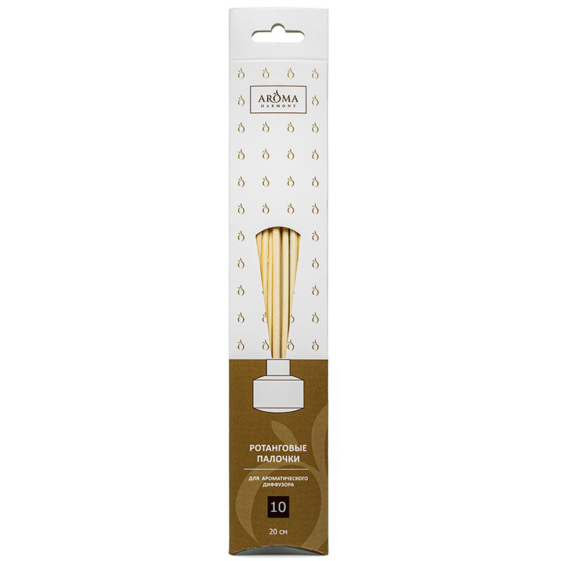 

Ротанговые палочки для ароматического диффузора AromaHarmony 20см, 10шт, Коричневый