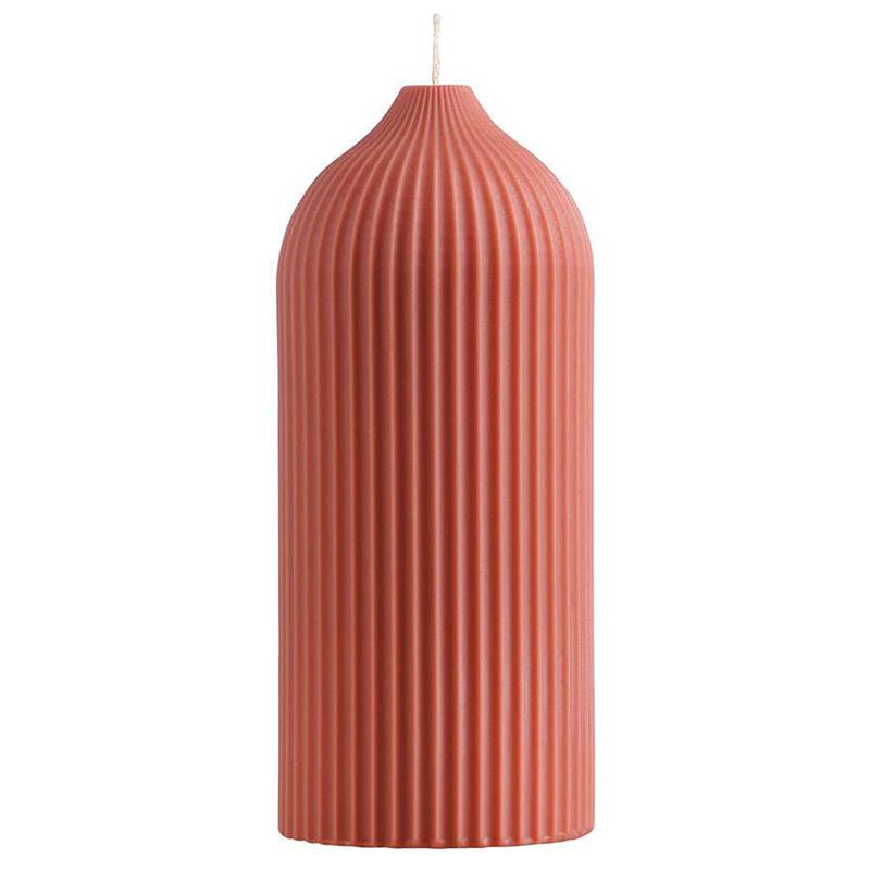 Свеча декоративная Tkano Edge 16,5см, цвет терракотовый свеча декоративная