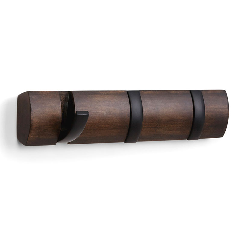 

Вешалка настенная Umbra Flip, 3 крючка, Черный