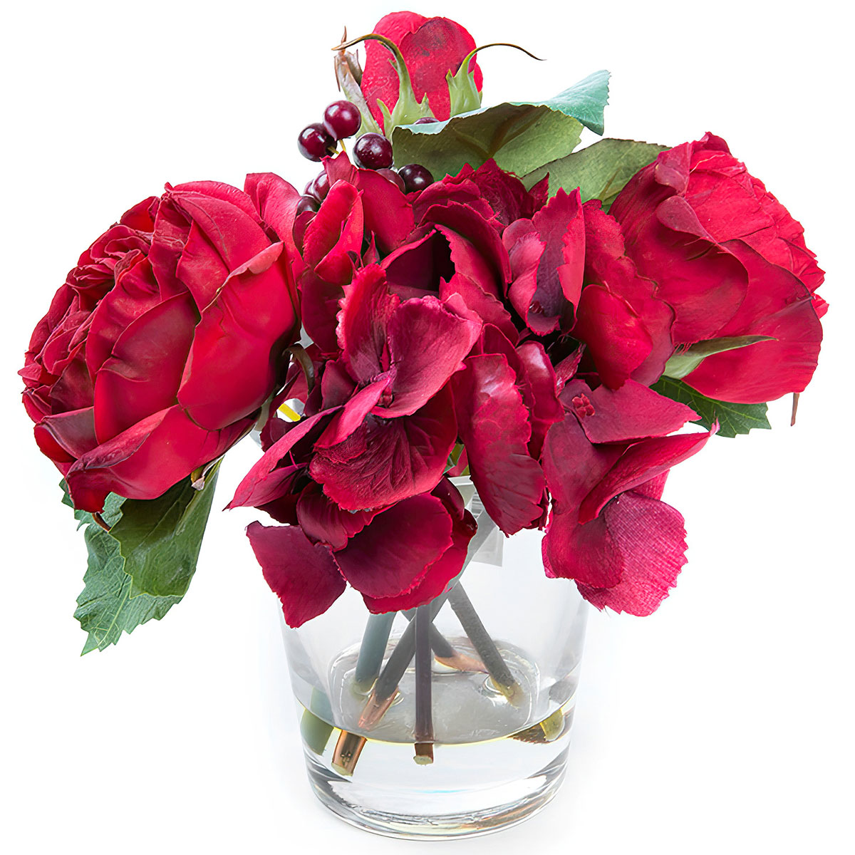 Роза в горшке Sia 16см Sia 61787, цвет красный