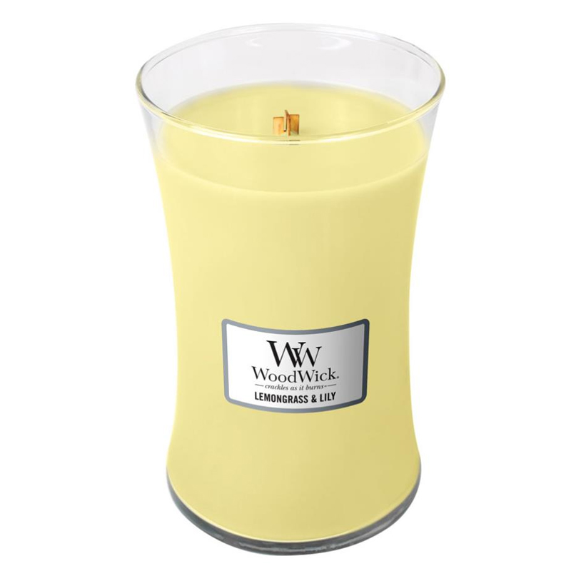 

Свеча большая Woodwick Лемонграсс и лилия, Желтый