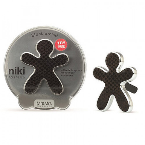 

Ароматизатор автомобильный Mr&Mrs Fragrance Niki fashion Цитрус и Мускус, Черный