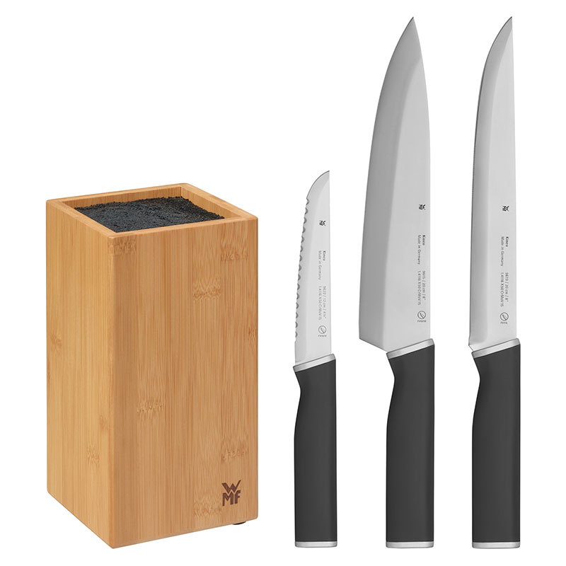 Набор ножей с подставкой WMF Kineo, 4 предмета WMF 3201019838, цвет коричневый - фото 3
