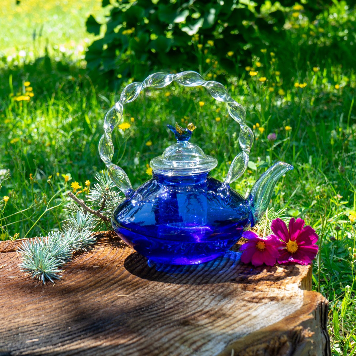 Чайник заварочный WD Lifestyle Monterey, синий чайник заварочный фарфор 1 л с ситечком lefard herbal 42 458 синий