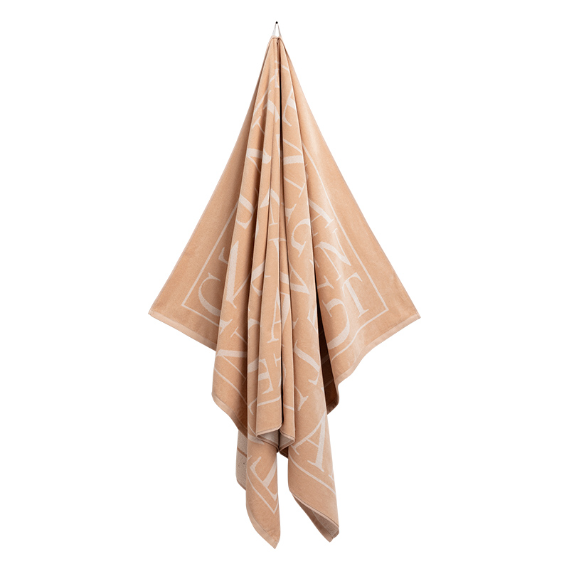 

Полотенце пляжное Gant Home Letter 100x180см, белый, бежевый