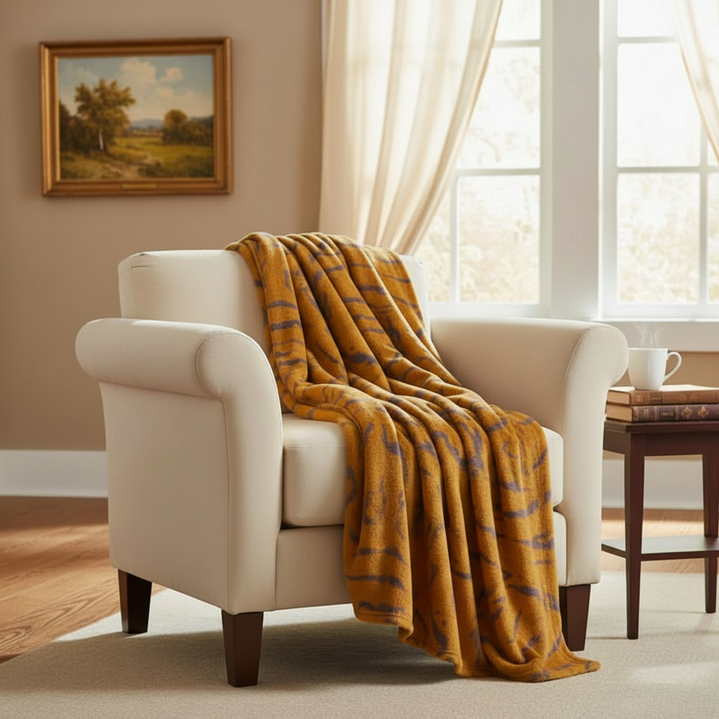 Плед 150x200см Pappel Cotton коричневый 3710₽