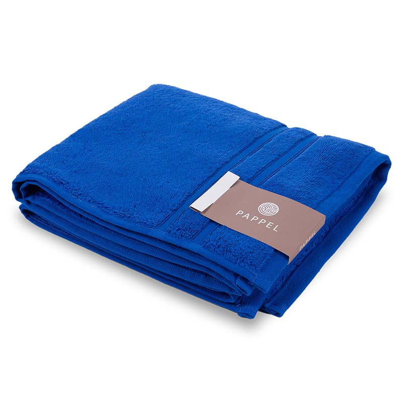 Полотенце махровое 50x100см Pappel Cirrus/S, цвет синий полотенце ножки темно синий р 50х70