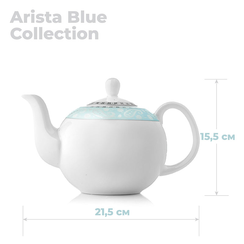 Чайник заварочный Esprado Arista Blue 1,22л Esprado ARBL13BE306, цвет белый - фото 3