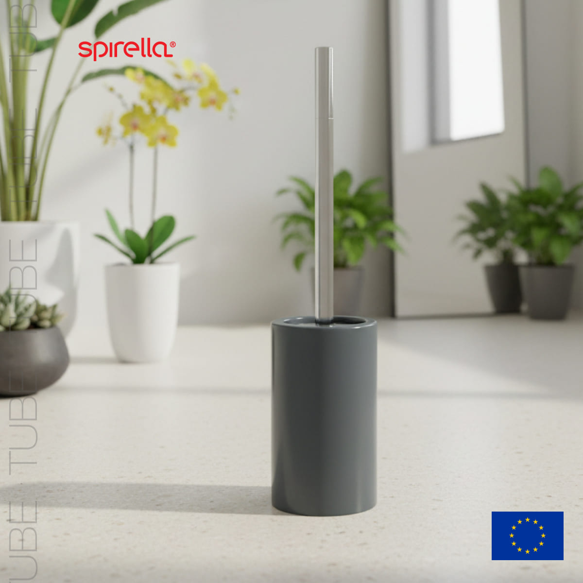 Ерш для унитаза Spirella Tube Dark-Grey 4190₽